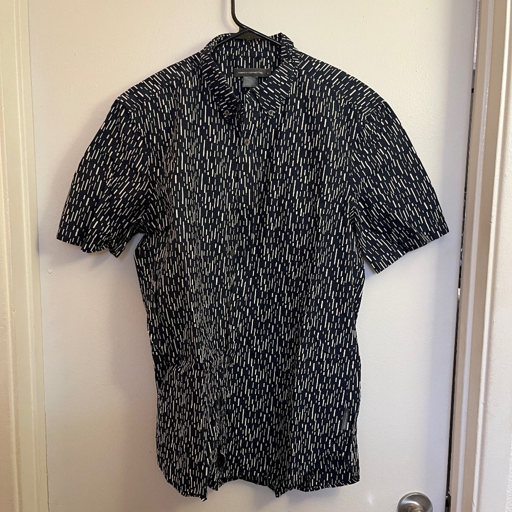 French Connection Short Sleeve Button Down | Medium
